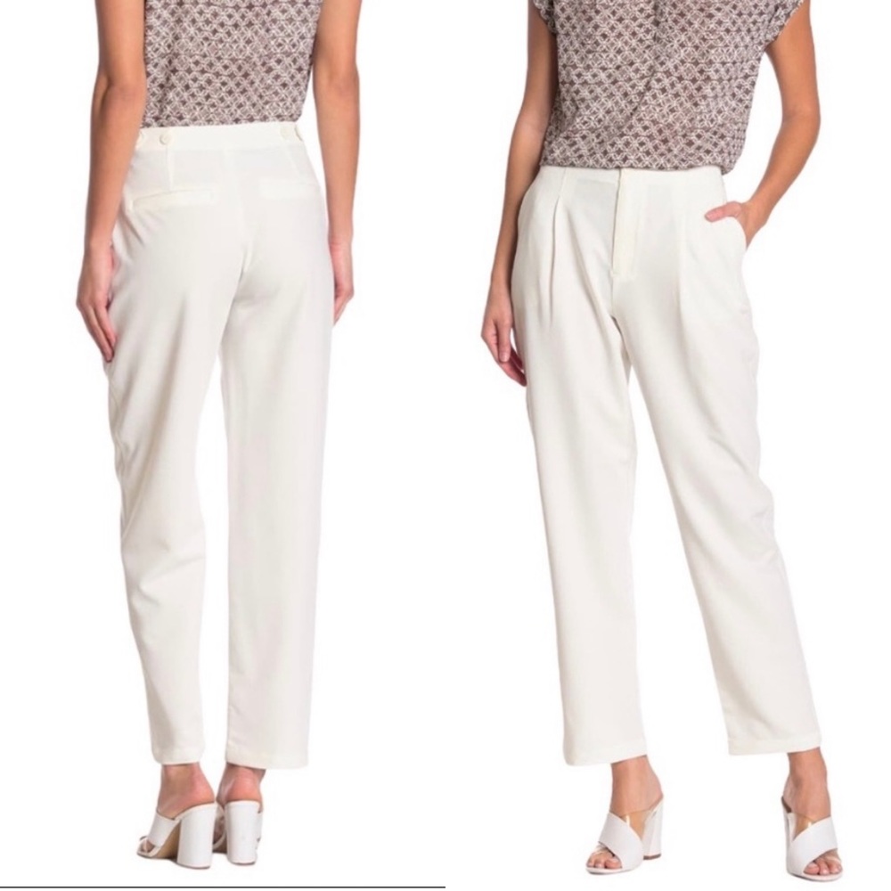H by Halston Cream Trousers
